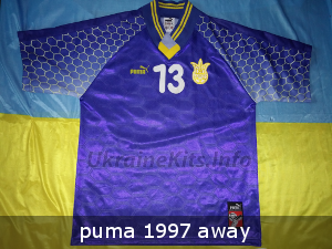 Ukraine puma soccer jersey 1996 1997