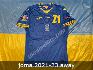 joma ukraine away football shirt 2021-23