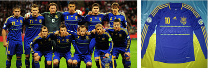 Форма футболка збірної України adidas 2012 2013 виїздна