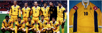 lotto ukraine football kit home shirt 2002 2003 2002/03