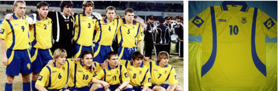 lotto ukraine football kit home away shirt 2003 2004 2003/04