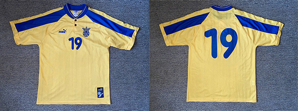 ukraine 1997 home match shirt