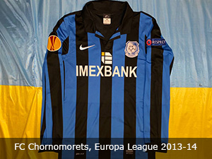 fc chornomorets odesa europa league shirt jersey trikot