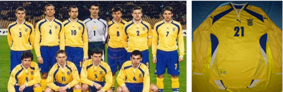 puma ukraine football kit home shirt 2000 2001 2000/01